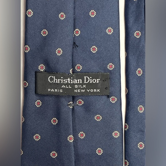 (2) Christian Dior Mens Silk Ties - Picture 7 of 12